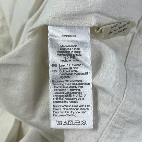 Madewell Plus Linen-Cotton Puff-Sleeve Mini Dress - Picture 5 of 7